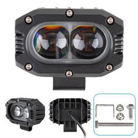 Фара рабочего света  WLP-20S8 SPOT 2Led*20W (102*66*95)/ 9-36V/40W/4300K-6000K