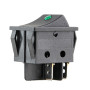 Переключатель on-off с подсветкой 12V квадратный Green 25*31*20мм 16A250V 20A 125V