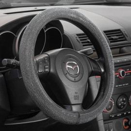 Чехол руля  VLOD-W207F Bk M  черн/БО