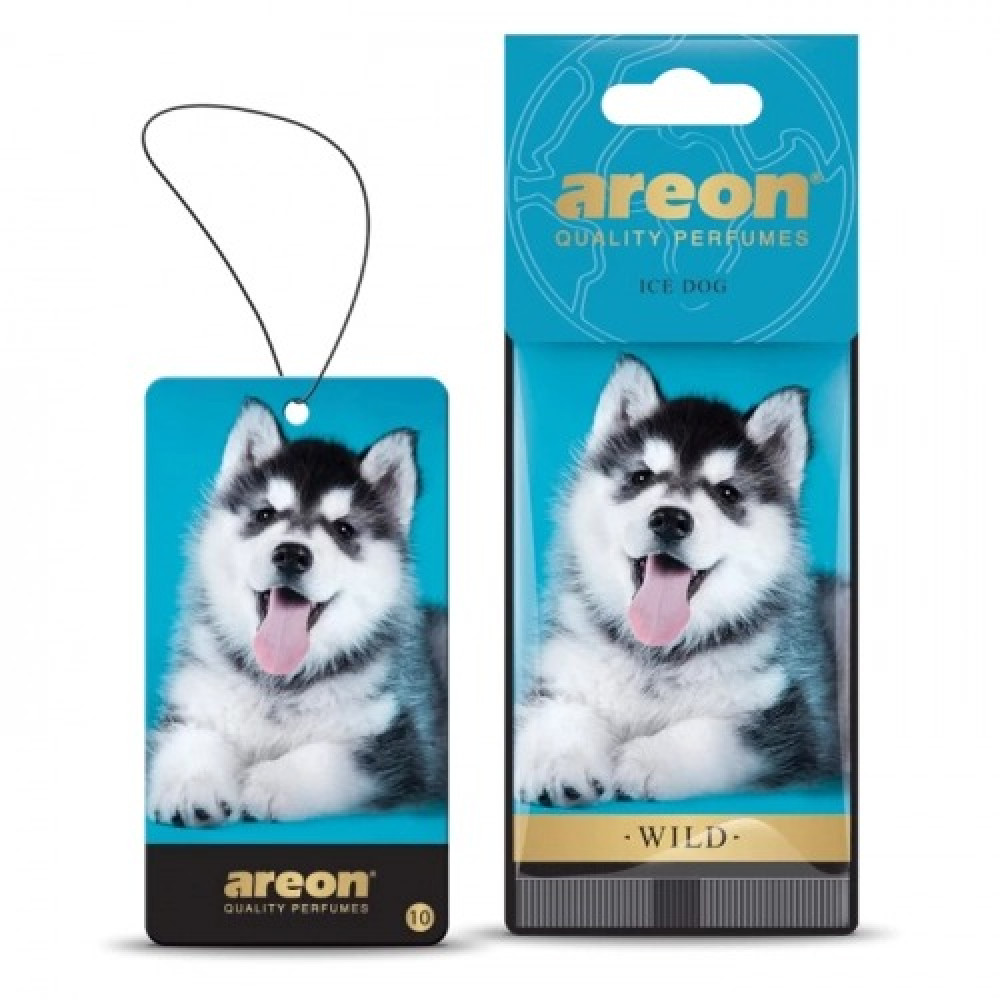 Освежитель воздуха AREON сухой листик Wild Ice Dog