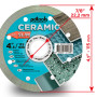 Круг алмазный отрезной 1A1R 115 CERAMIC SLIM для ручного инструмента
