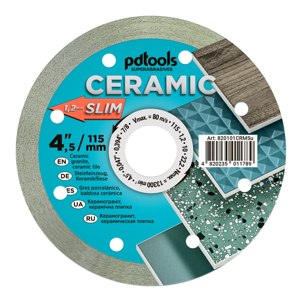 Круг алмазний вiдрiзний 1A1R  115 CERAMIC SLIM для ручного інструменту
