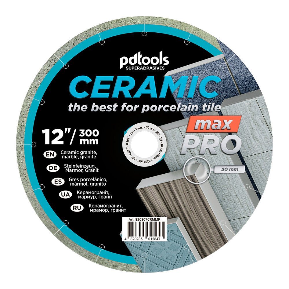 Круг алмазный отрезной 1A1R 300 CERAMIC MAX PRO для стационарного оборудования