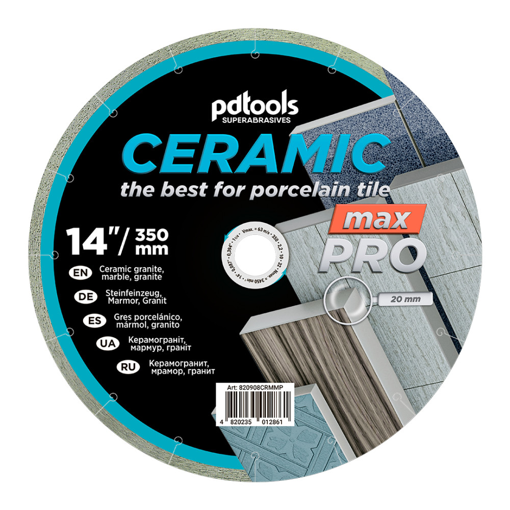 Круг алмазный отрезной 1A1R 350 CERAMIC MAX PRO для стационарного оборудования