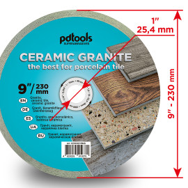 Круг алмазний вiдрiзний СERAMIC GRANITE 1A1R 230 для стаціонарного обладнання