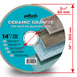 Круг алмазний вiдрiзний СERAMIC GRANITE 1A1R 350*60 для стаціонарного обладнання