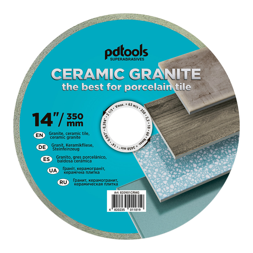 Круг алмазний вiдрiзний СERAMIC GRANITE 1A1R 350*60 для стаціонарного обладнання