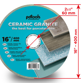 Круг алмазний вiдрiзний СERAMIC GRANITE 1A1R 400*60 для стаціонарного обладнання