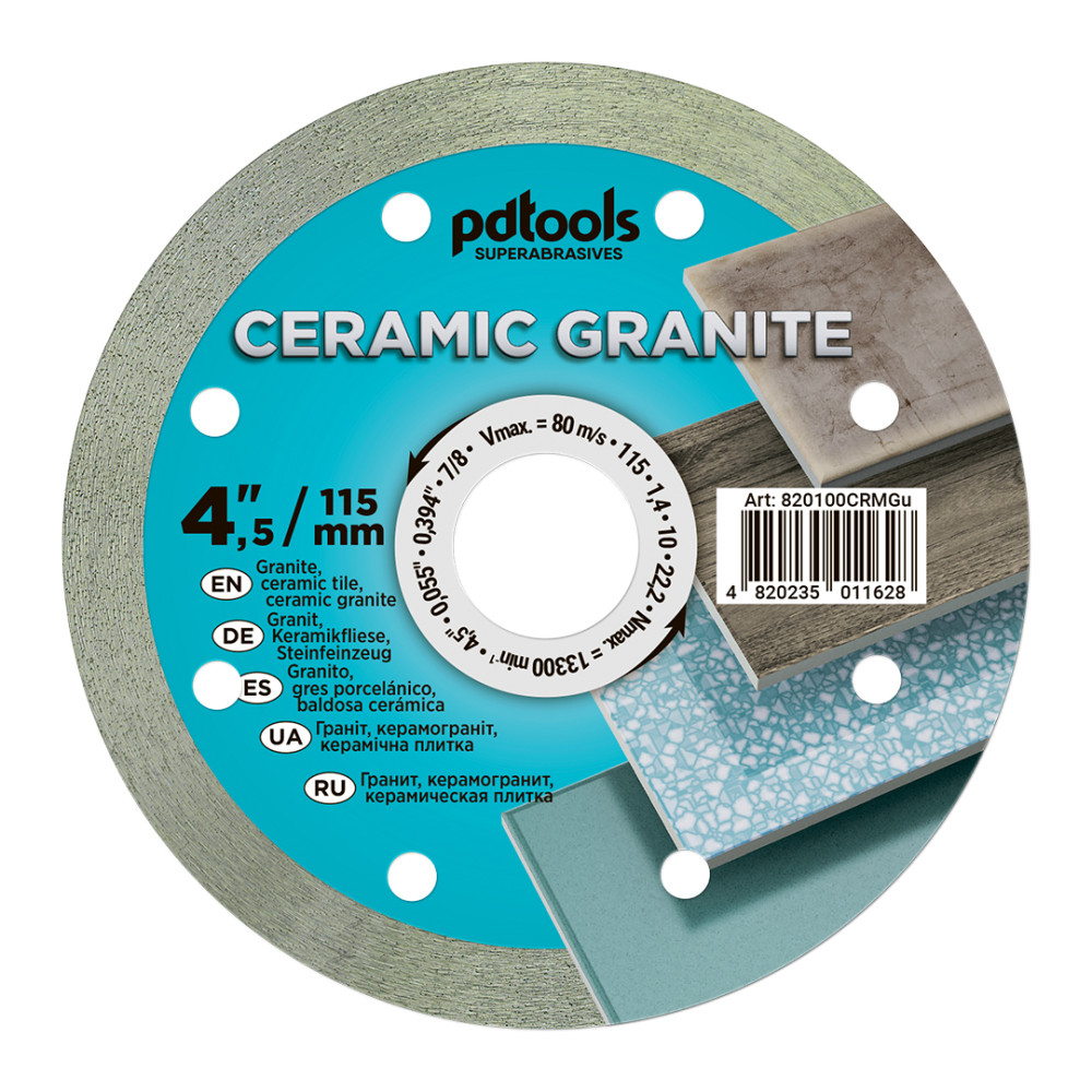 Круг алмазний вiдрiзний СERAMIC GRANITE 1A1R 115 для ручного інструменту