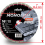 Круг алмазный отрезной 1A1RSS/C2 410 MONOLITH HARD PRO для бензориза, швонарезчика