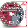 Круг алмазный отрезной CONCRETE 1A1RSS/C1 230 для ручного инструмента (агрессивный)