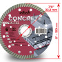 Круг алмазний вiдрiзний 1A1R 150 CONCRETE TURBO для ручного інструменту