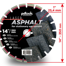 Круг алмазний вiдрiзний ASPHALT 1A1RSS/C1P 350 для бензоріза, швонарізчика