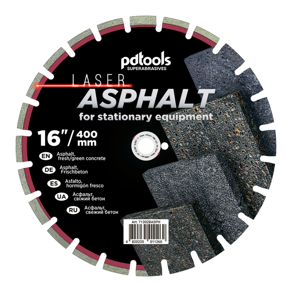 Круг алмазний вiдрiзний ASPHALT 1A1RSS/C1P 400 для бензоріза, швонарізчика