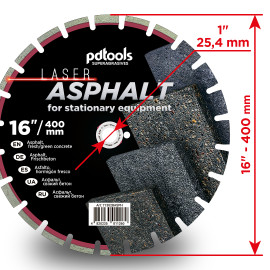 Круг алмазний вiдрiзний ASPHALT 1A1RSS/C1P 400 для бензоріза, швонарізчика