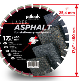 Круг алмазний вiдрiзний ASPHALT 1A1RSS/C1P 450 для бензоріза, швонарізчика