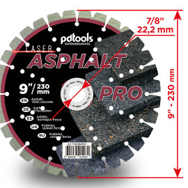 Круг алмазний вiдрiзний ASPHALT PRO 1A1RSS 230  для ручного інструменту