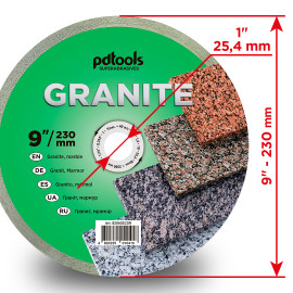 Круг алмазний вiдрiзний GRANITE 1A1R 230 для стаціонарного обладнання