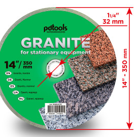 Круг алмазний вiдрiзний GRANITE 1A1R 350 для стаціонарного обладнання