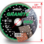 Круг алмазный отрезной GRANITE PRO 1A1R 230 TURBO для ручного инструмента