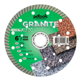 Круг алмазний вiдрiзний GRANITE  1A1R 150 TURBO для ручного інструменту