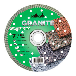 Круг алмазний вiдрiзний GRANITE  1A1R 180 TURBO для ручного інструменту