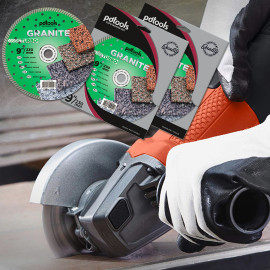 Круг алмазний вiдрiзний GRANITE  1A1R 230 TURBO для ручного інструменту