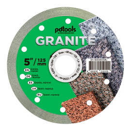 Круг алмазний вiдрiзний GRANITE 1A1R 125 для ручного інструменту