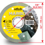 Круг алмазный отрезной MARBLE 1A1R 115 для ручного инструмента