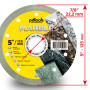 Круг алмазный отрезной MARBLE 1A1R 125 для ручного инструмента