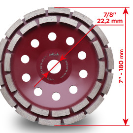 Чашка алмазная шлифовальная по бетону CONCRETE Plus 180