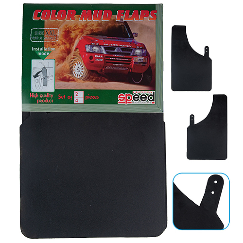 Брызговики "Sport Master" XL 230*375 чистый черный 2шт