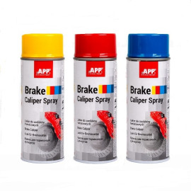 APP Краска аэрозольная Brake Caliper Spray, 400 мл, для тормозных суппортов жёлтая