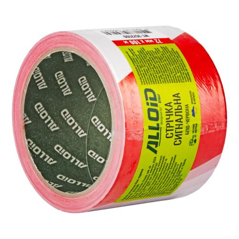 Alloid. Лента сигнальная 72мм х 100м, 35мкм