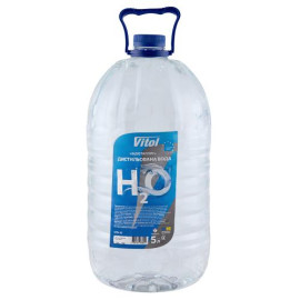 Дистиллированная вода VITOL "Бидистилят" 5л