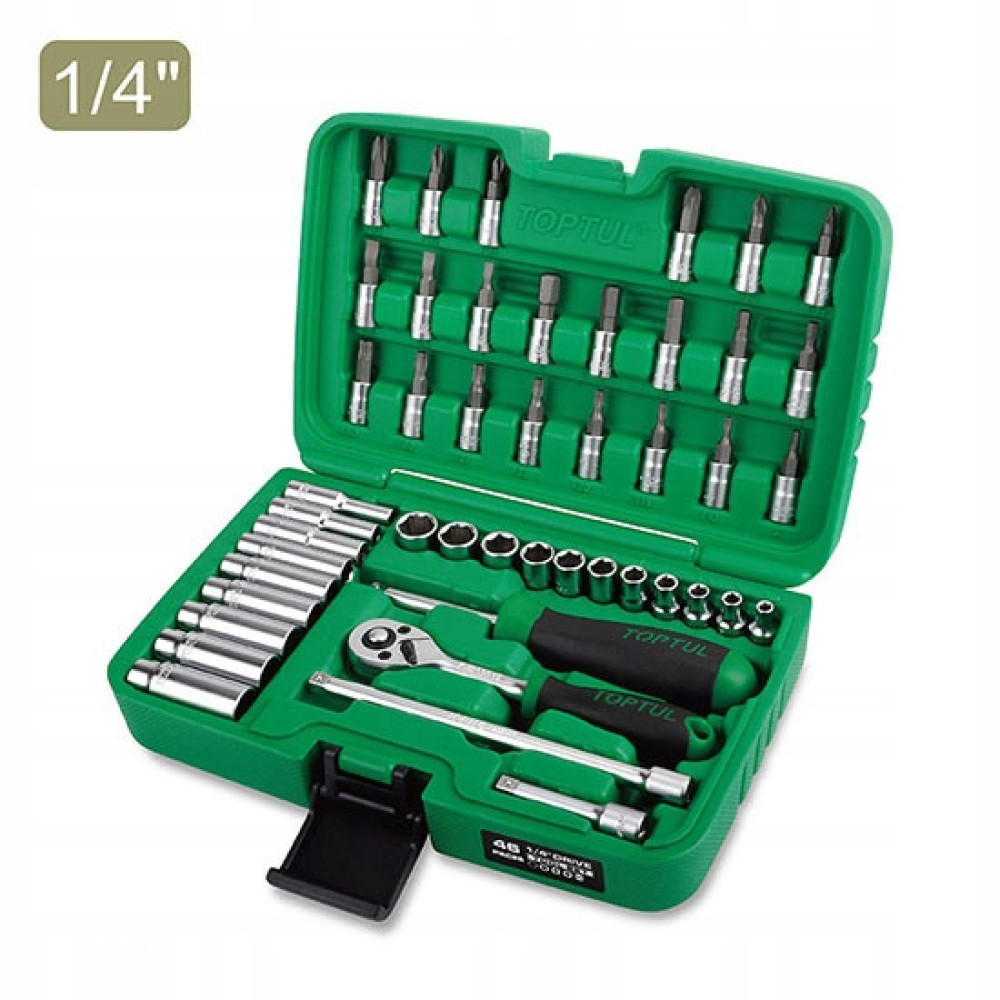 Профессиональный набор инструмента TOPTUL 1/4" 46ед. GCAI4601