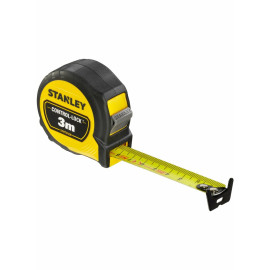 Рулетка STANLEY "CONTROL-LOCK": L= 3 м х 19 мм. з подвійною шкалою