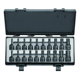 1/2" Набор головок-бит Torx и 6-гр. ударных 20 пр. (FORCE 4205)