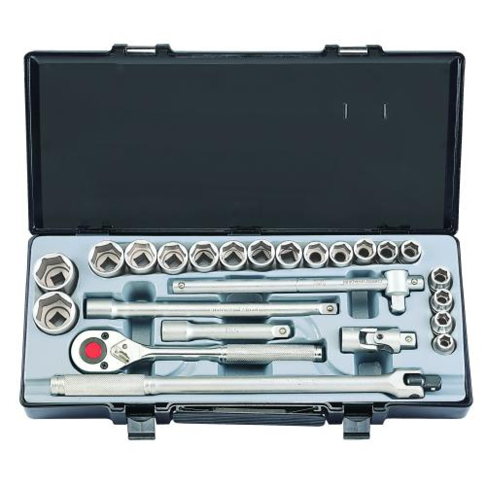 1/2" Набор инструмента 6-гр. 24 пр. (10-32 мм) (FORCE 4245B)