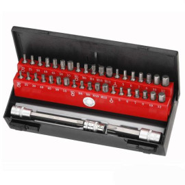 3/8" и 1/2" Набор бит 6-гр., Torx, Spline 44 пр. (головка-бита T55, T70) (FORCE 4442C)