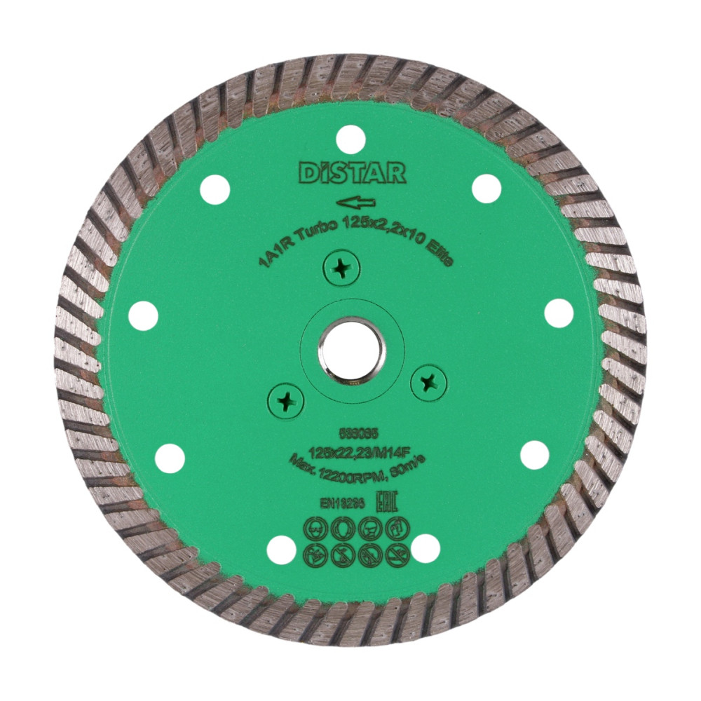 Круг алмазний вiдрiзний Turbo 125x2,2x10x22,23/M14F Elite