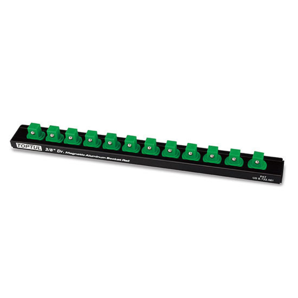 Держатель планка магнитная для головок 3/8"*280*12PCS  TOPTUL PBKB3B2612