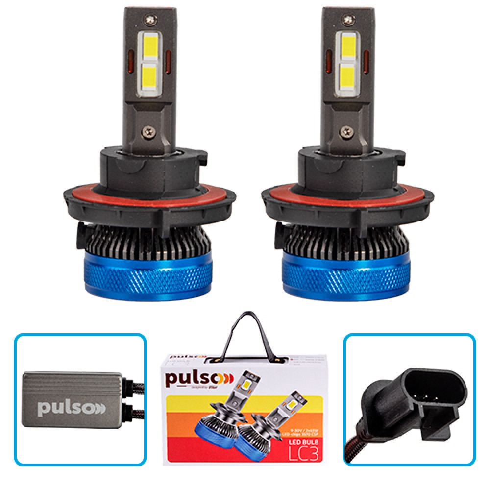Лампы PULSO LC3-H13-H/L/LED-chips 3570 CSP/9-30V/2*65W/13000Lm/6000k