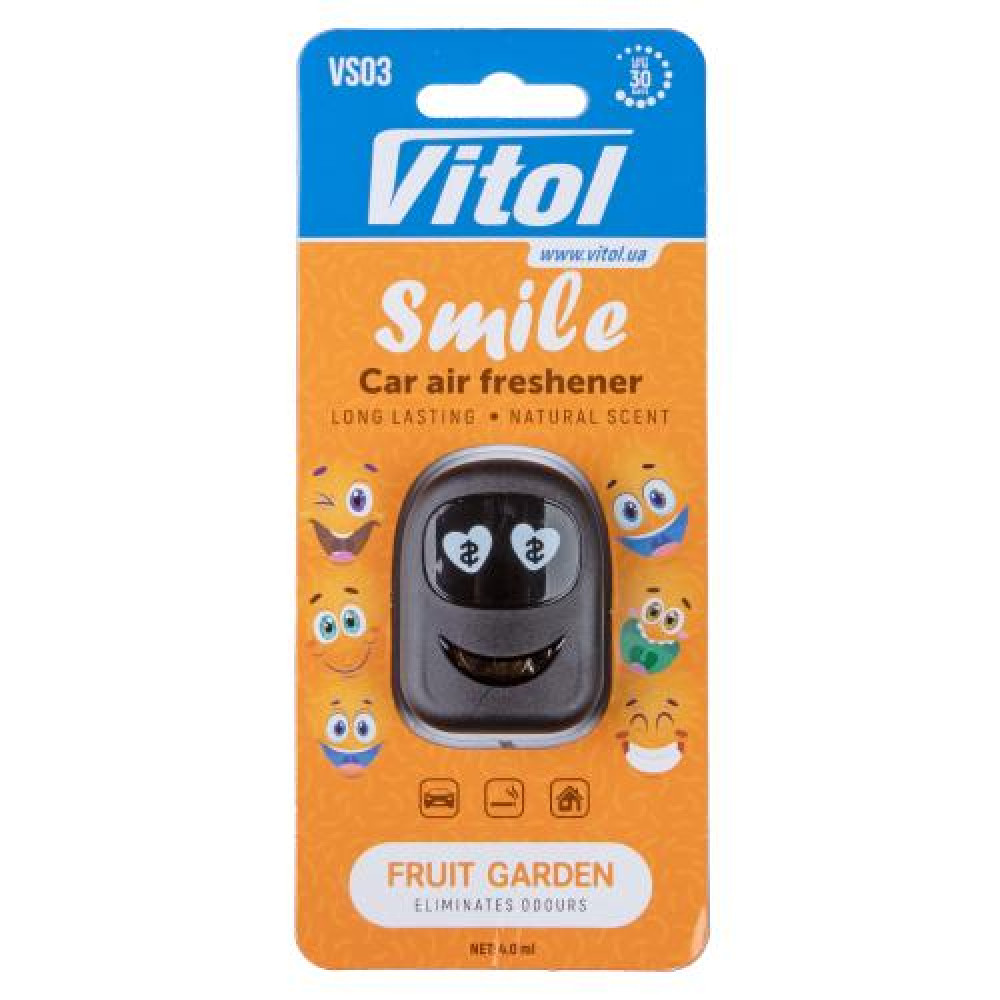 Освежитель воздуха Vitol Smile на обдув Fruit Garden 4мл