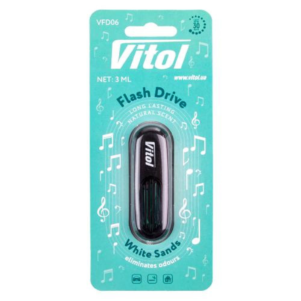 Освежитель воздуха Vitol Flash Drive на обдув White Sands