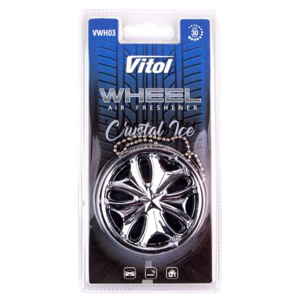Освежитель воздуха Vitol Wheel подвесной Crystal Ice