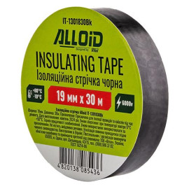 Alloid. Лента изоляционная (черная) 19мм х 30м, 130мкм