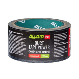 Alloid Pro. Скотч армированный усиленный (черный) 48мм х  5м, 200мкм