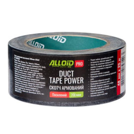 Alloid Pro. Скотч армированный усиленный (черный) 48мм х 25м, 200мкм