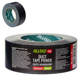 Alloid Pro. Скотч армированный усиленный (черный) 48мм х 40м, 200мкм